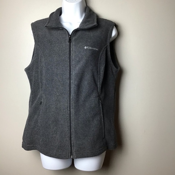 COLUMBIA Benton Springs Gray ZIP Vest - Picture 3 of 6